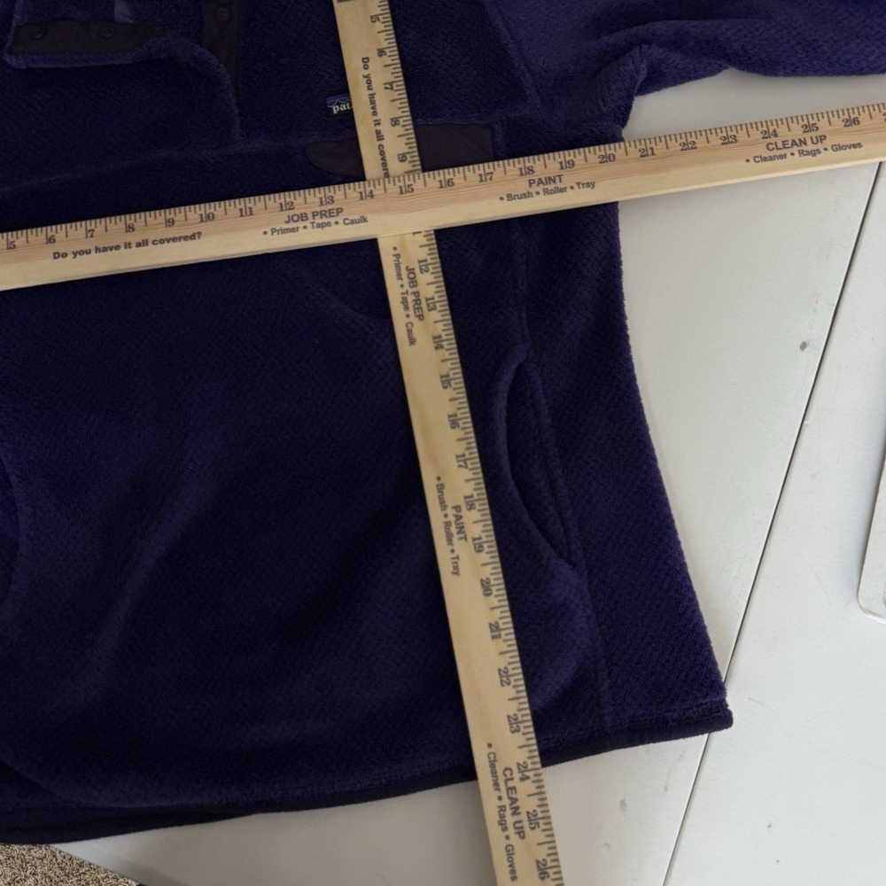 Womens Patagonia Purple Fleece Quarter Snap Pullover‎ Jacket Me - Picture 5 of 5